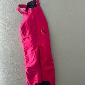 Red Snow Bib Overalls